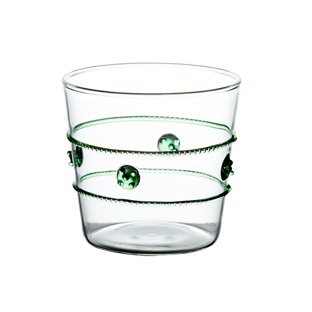 Unique Holiday Serveware - Stem Wine Glasses - Green Detail – BSEID