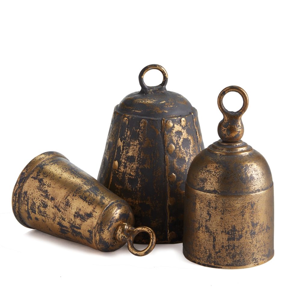 Antique Brass Finish Bells Set/3 – Hudson & Vine