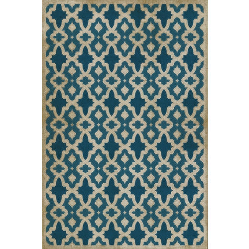 Spicher and Company Vintage Vinyl Floor Cloths We are All Mad Here Modern  Area Rugs