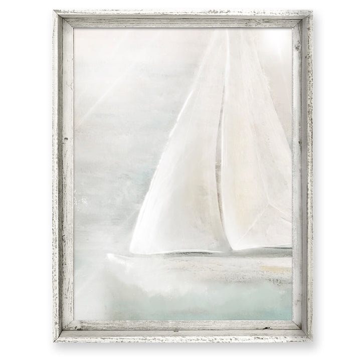 Sailboat Canvas & Woodframe newest