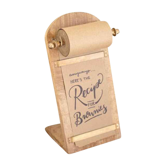 Wooden Tabletop Paper Roll Dispenser