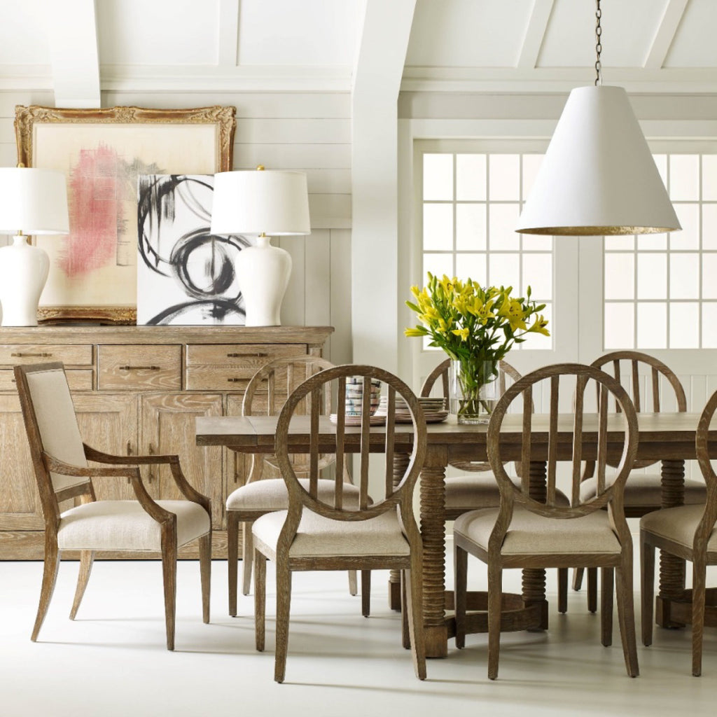 transitional dining room cream neutral 