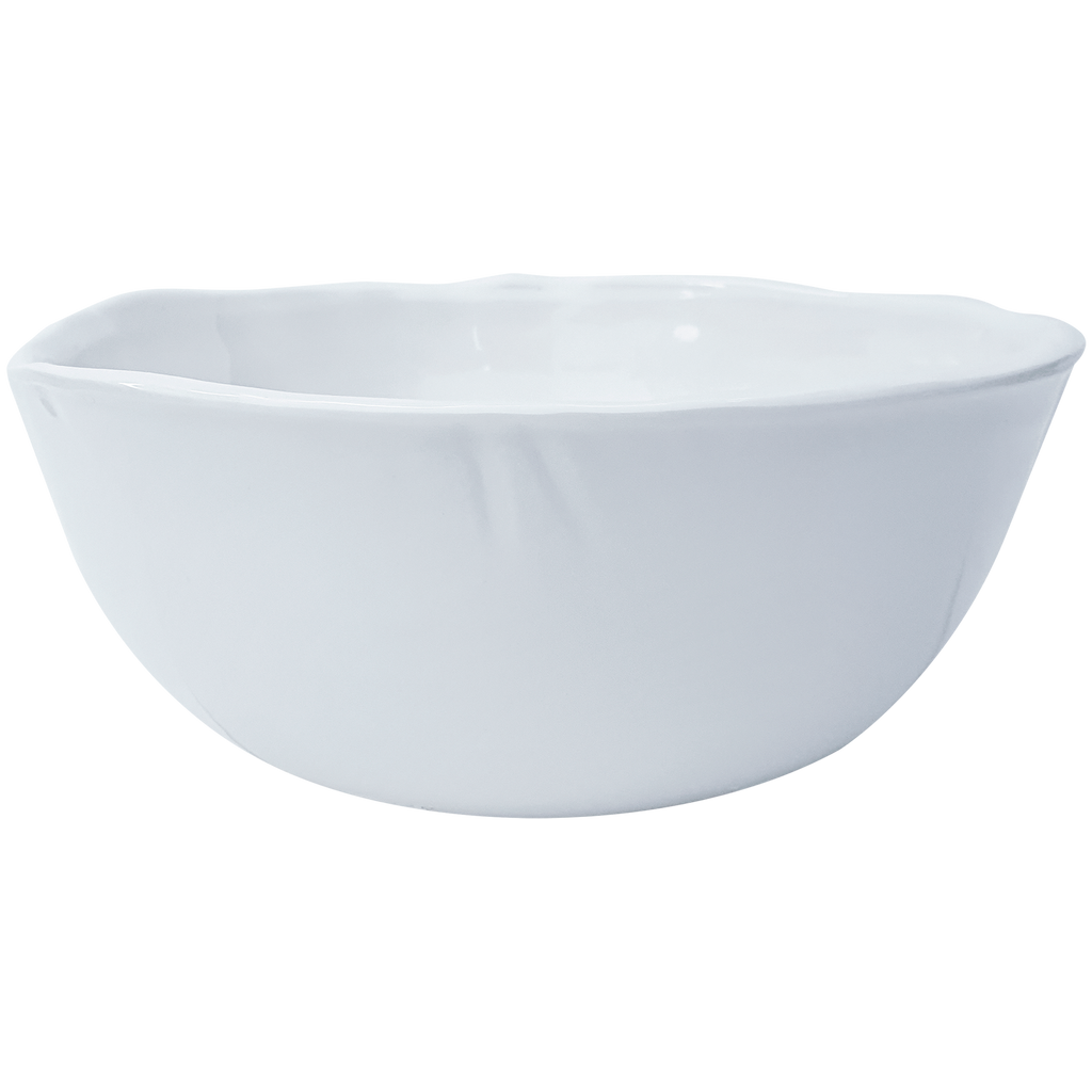 simple round white melamine small