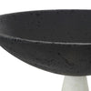 modern bowls black white pedestal base set of two