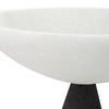 modern bowls black white pedestal base set of two