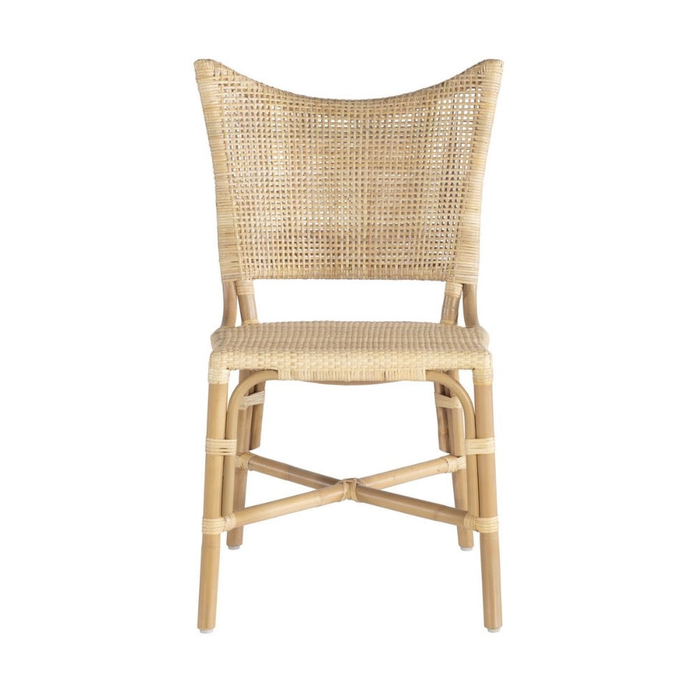 dining chair natural woven cane 