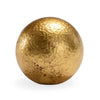 decorative accent hammered gold leaf ball round medium