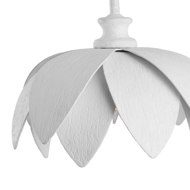 white iron flower wall sconce