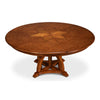 round walnut finish wood expandable jupe dining table large