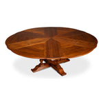 round walnut finish wood expandable jupe dining table medium