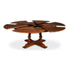 round walnut finish wood expandable jupe dining table medium