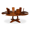 round walnut finish wood expandable jupe dining table medium