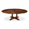 round walnut finish wood expandable jupe dining table medium