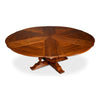 round wood old world walnut finish expandable jupe dining tabl