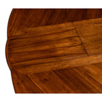 round wood old world walnut finish expandable jupe dining tabl