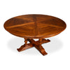 round wood old world walnut finish expandable jupe dining tabl