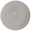 stone melamine dinner plate dotted edge