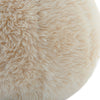 ball throw pillows faux sheepskin caramel natural