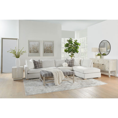 stone fabric modular sofa natural oak gray