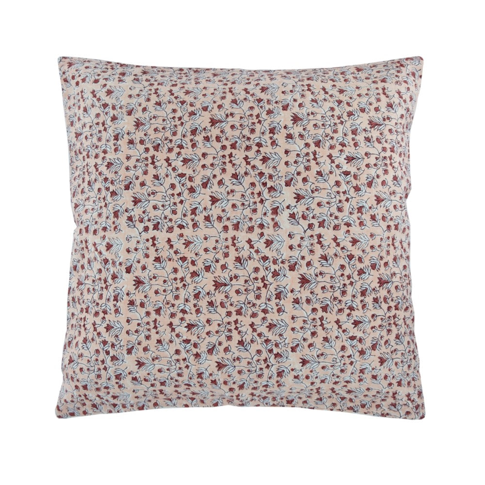 floral accent throw pillow blush modern linen