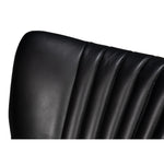 black leather chanel stitching swivel desk chair castors