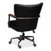 black leather chanel stitching swivel desk chair castors