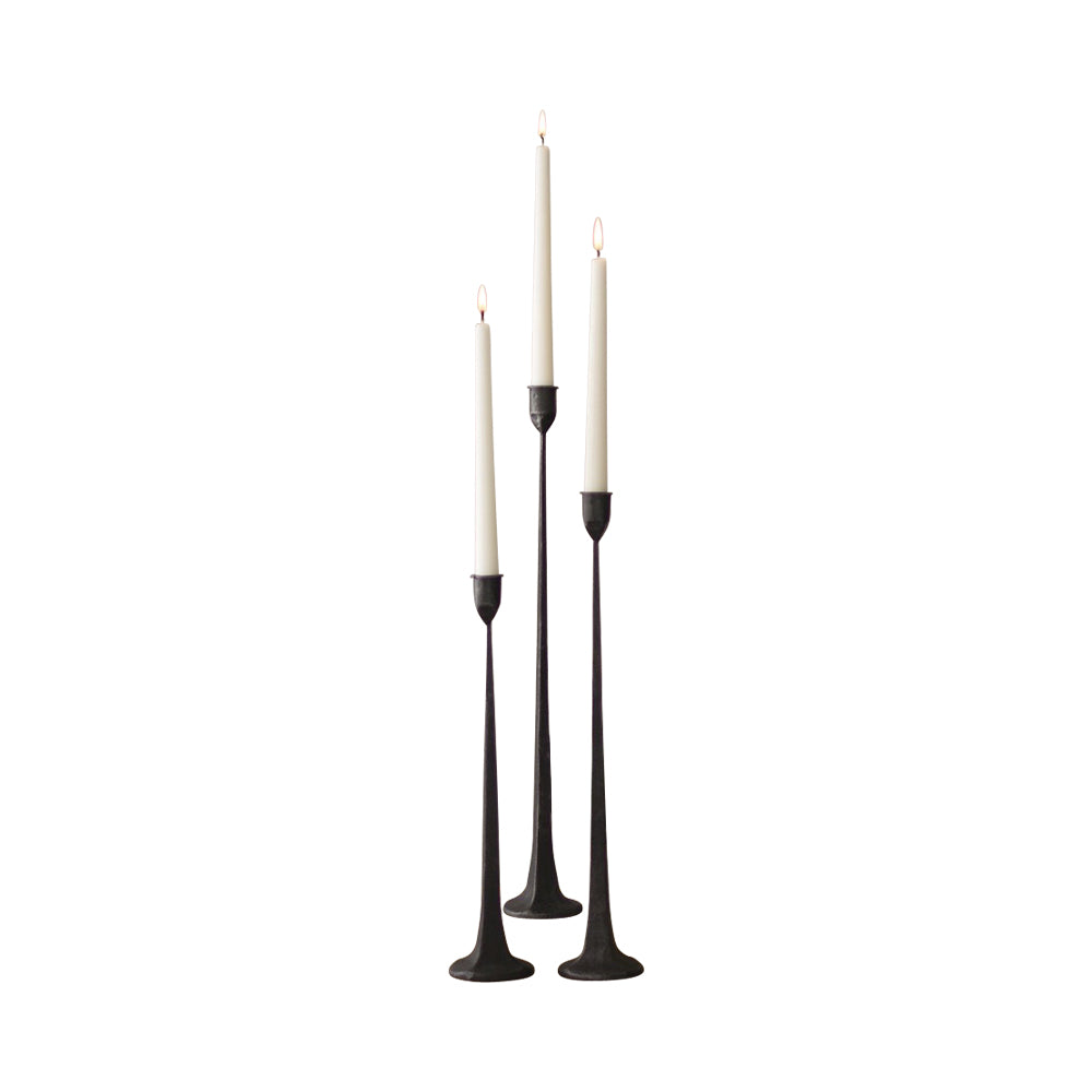 tall taper candle holders set iron 