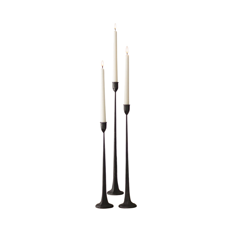 tall taper candle holders set iron 