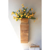 recycled wood tabletop wall vase 