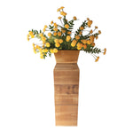 recycled wood tabletop wall vase 