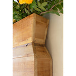 recycled wood tabletop wall vase 