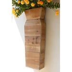 recycled wood tabletop wall vase 