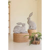 Kalalou's Rustic Metal Rabbits set: Two charming metal rabbits perfect for delightful garden decor.