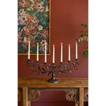 metal flowers taper candelabra seven candles