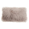 pillow longwool sheepskin lumbar tan