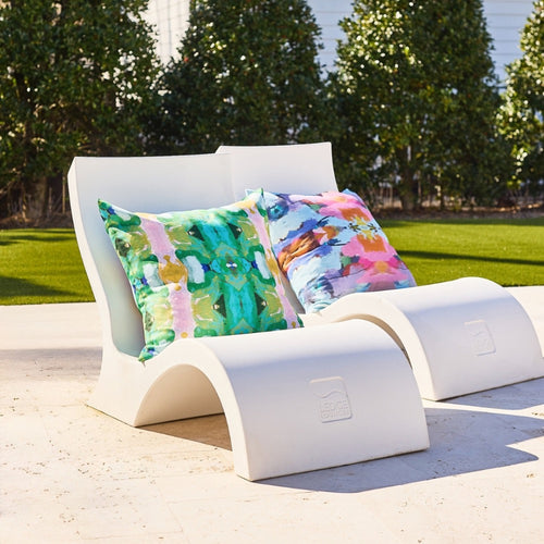 square colorful outdoor pillow multi-color