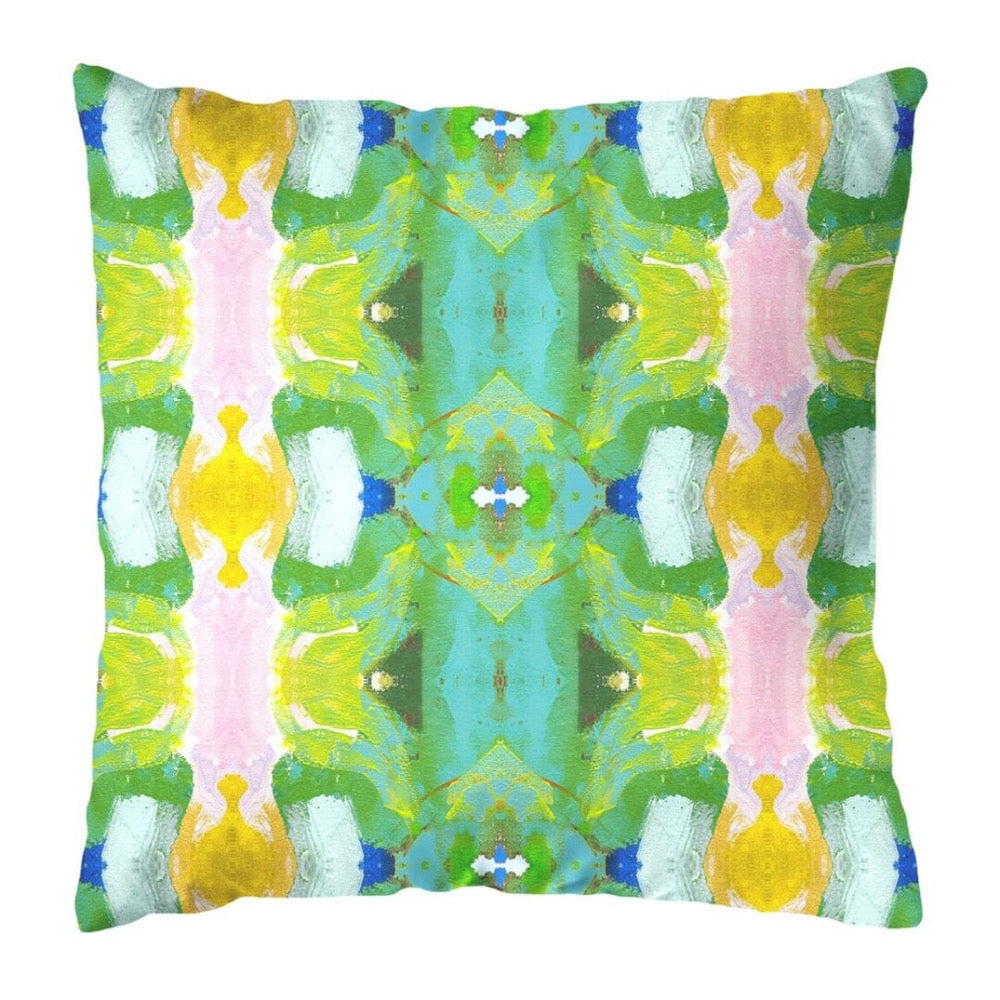 square colorful outdoor pillow multi-color