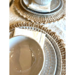 melamine dinner plate stone