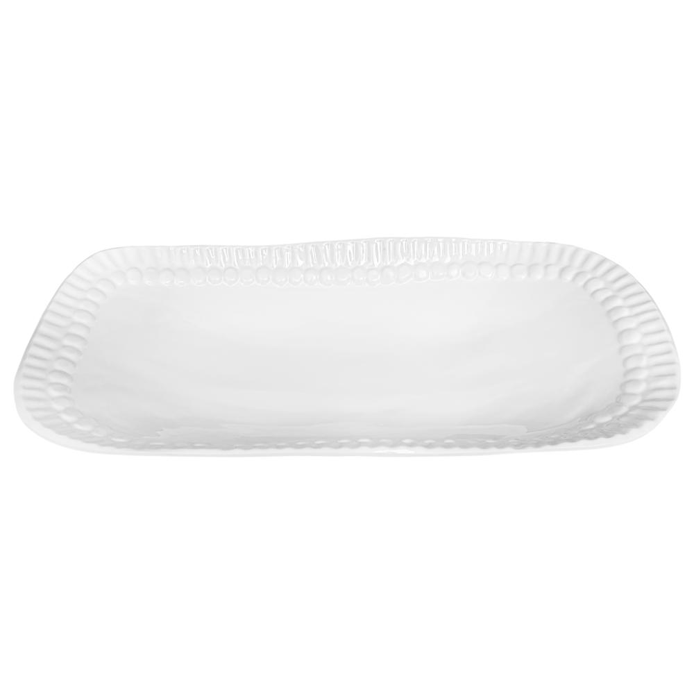 melamine large oval serving platter white