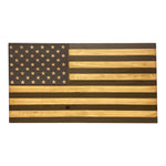 sign american flag rustic pine wood stars