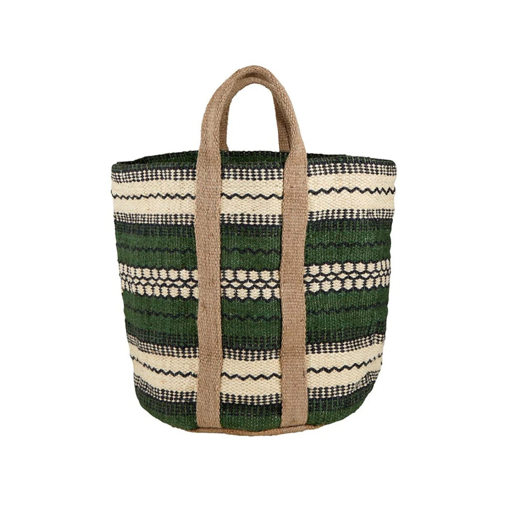 Forest Green Basket Bag