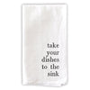 white cotton dinner napkins black print table manner wording