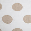 ivory linen sheer curtain panels natural color polka dots