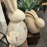 Cement Rabbit Sculptures (set of 2)