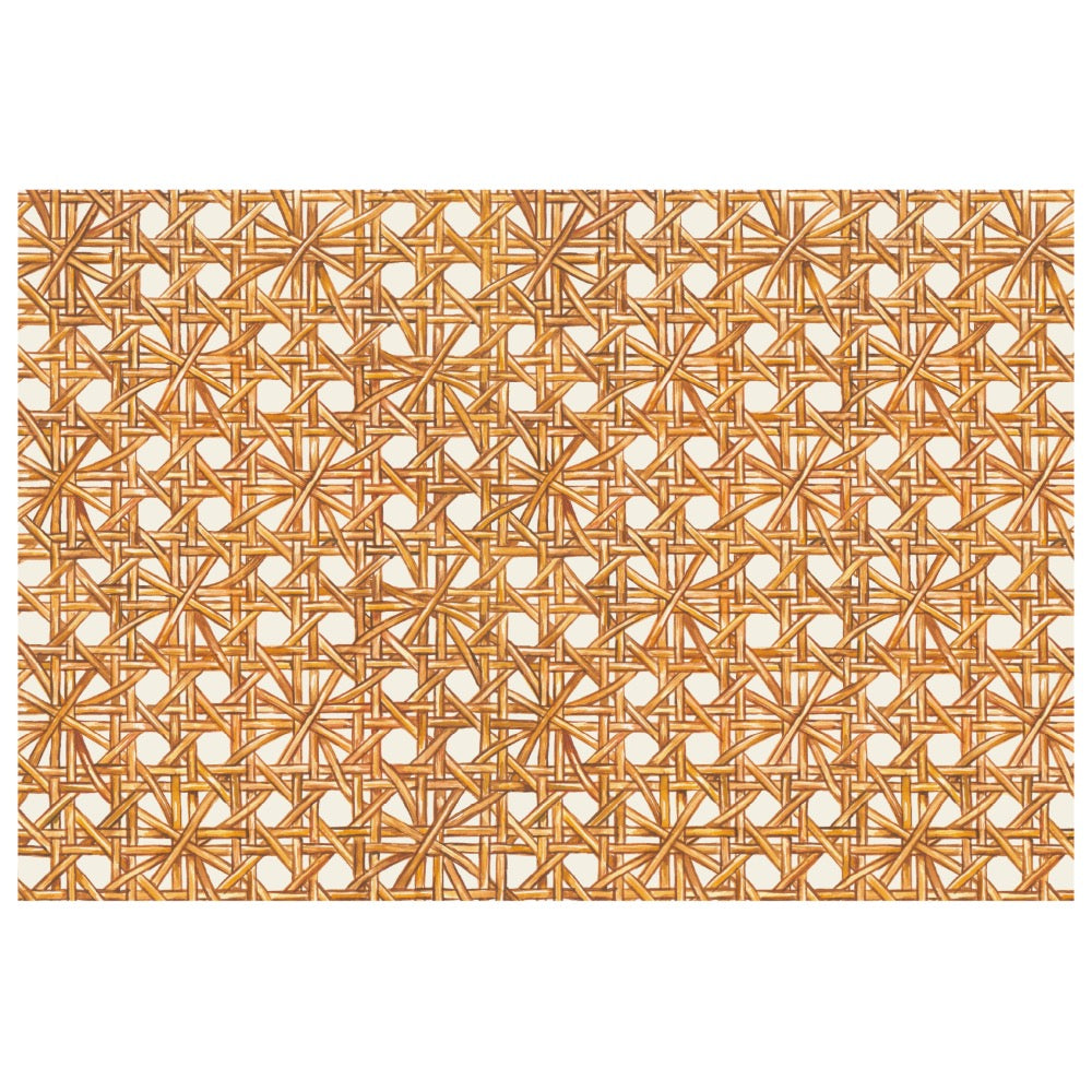 paper placemat pad rattan woven rectangle table decor