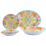 The Marigold Melamine Pasta Bowls by Laura Park Designs feature charming floral patterns with pastel hues on white bases, perfect for colorful table settings. Plus, this set of four bowls is BPA-free for your peace of mind.