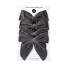 velvet charcoal napkin ties bow set 