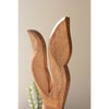 carved wood rabbit neutral organic 