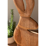 carved wood rabbit neutral organic 