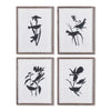 black white framed bird silhouette prints